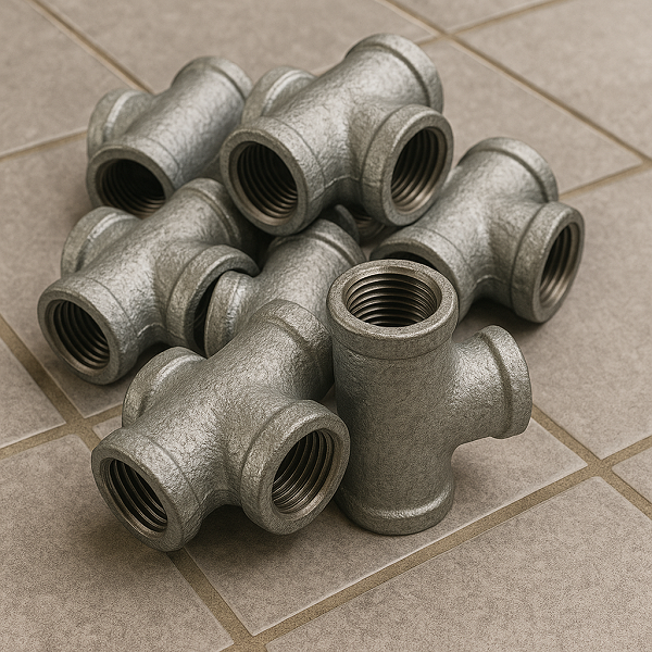 Тройник оцинкованный